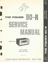Fisher 90-R - Service Manual